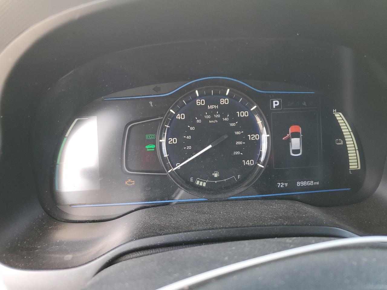 2019 Hyundai IONIQ VIN KMHC65LC8KU130906 Copart auction photo, side / rear end damage thumbnail 9