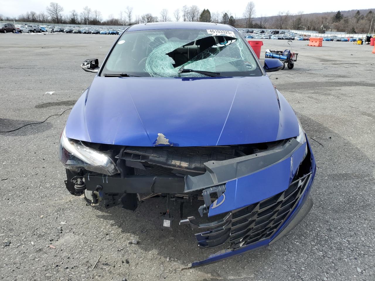 2022 Hyundai Elantra VIN KMHLN4AG3NU329921 Copart auction photo, front end damage thumbnail 5