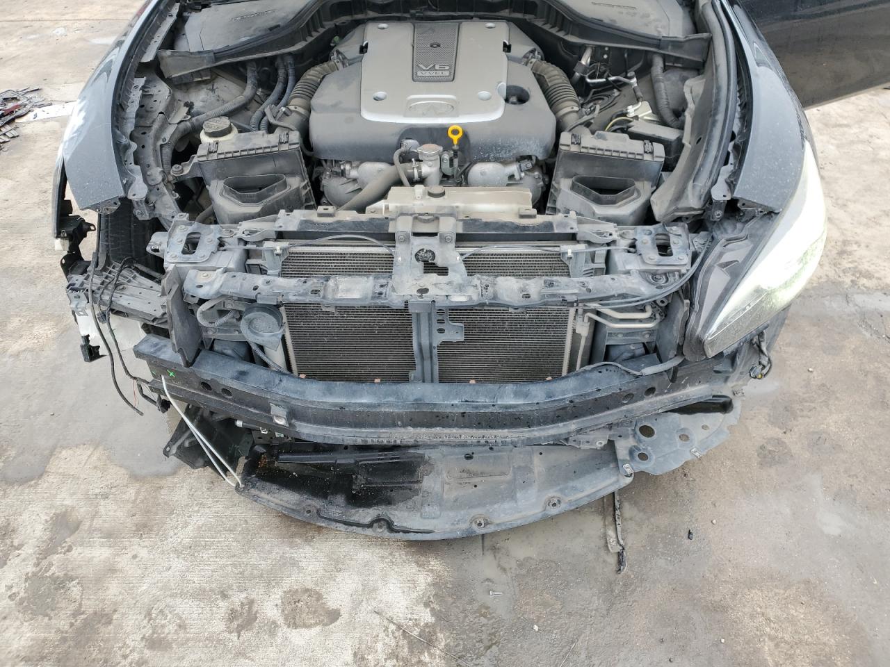 2017 Infiniti Q70 VIN JN1BY1PP8HM170768 Copart auction photo, front end damage thumbnail 11