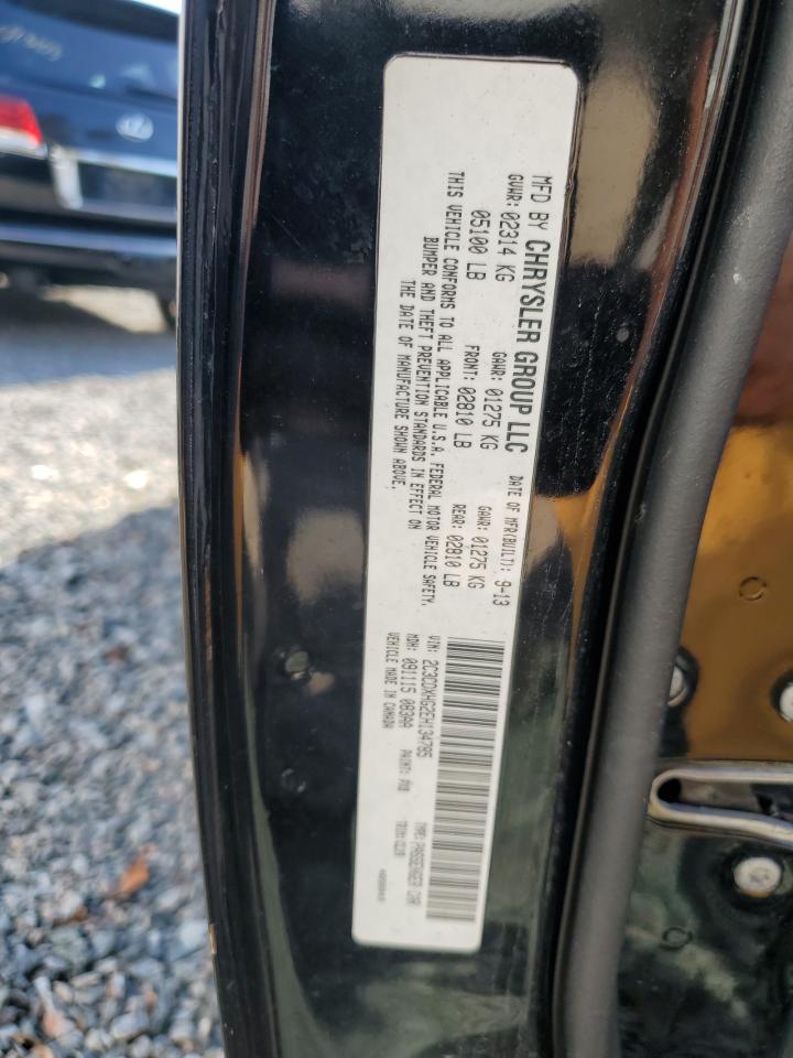 2014 Dodge Charger VIN 2C3CDXHG2EH134785 Copart auction photo, side / front end damage thumbnail 14