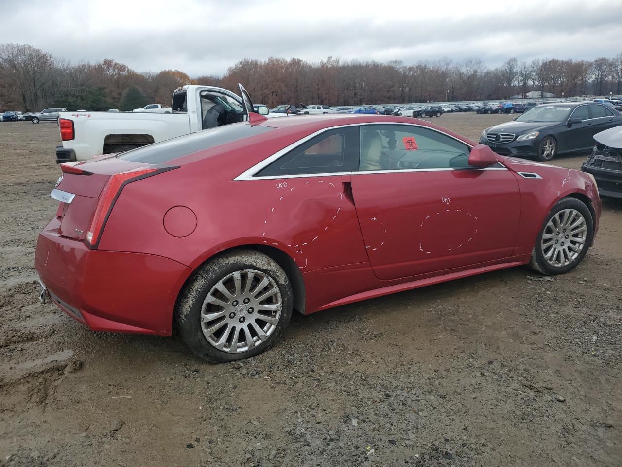 2012 Cadillac CTS VIN 1G6DJ1E3XC0100508 Copart auction photo, all over damage thumbnail 3
