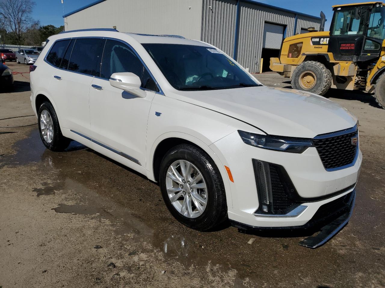 2021 Cadillac XT6 VIN 1GYKPAR46MZ172366 Copart auction photo, front end / side damage thumbnail 4