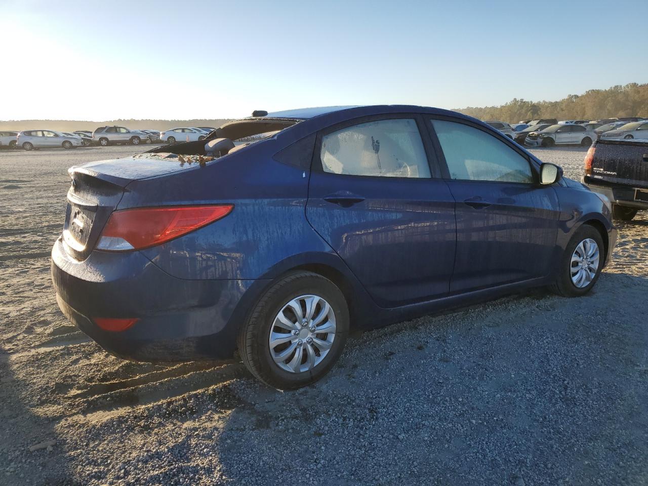 2016 Hyundai Accent VIN KMHCT4AE9GU068088 Copart auction photo, frame damage / top/roof damage thumbnail 3