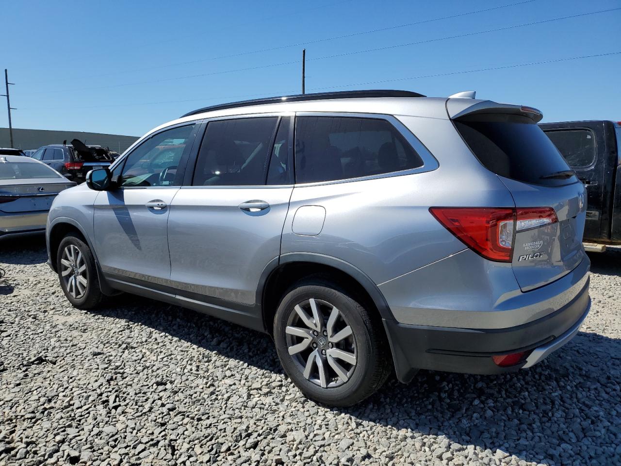 2020 Honda Pilot VIN 5FNYF5H5XLB003508 Copart auction photo, side / minor dent/scratches damage thumbnail 2