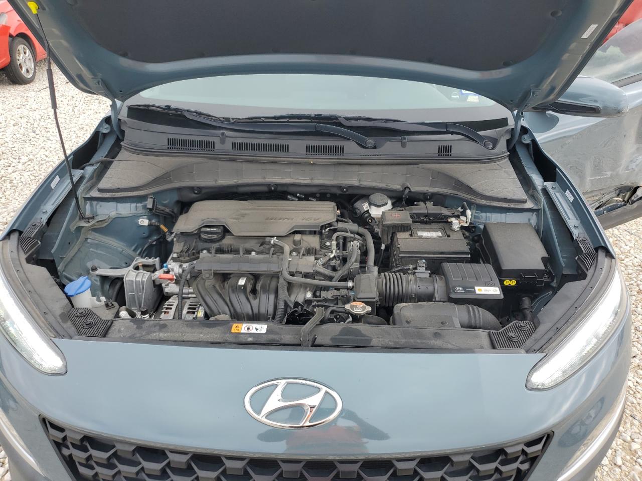 2022 Hyundai Kona VIN KM8K62AB2NU888460 Copart auction photo, side damage thumbnail 12