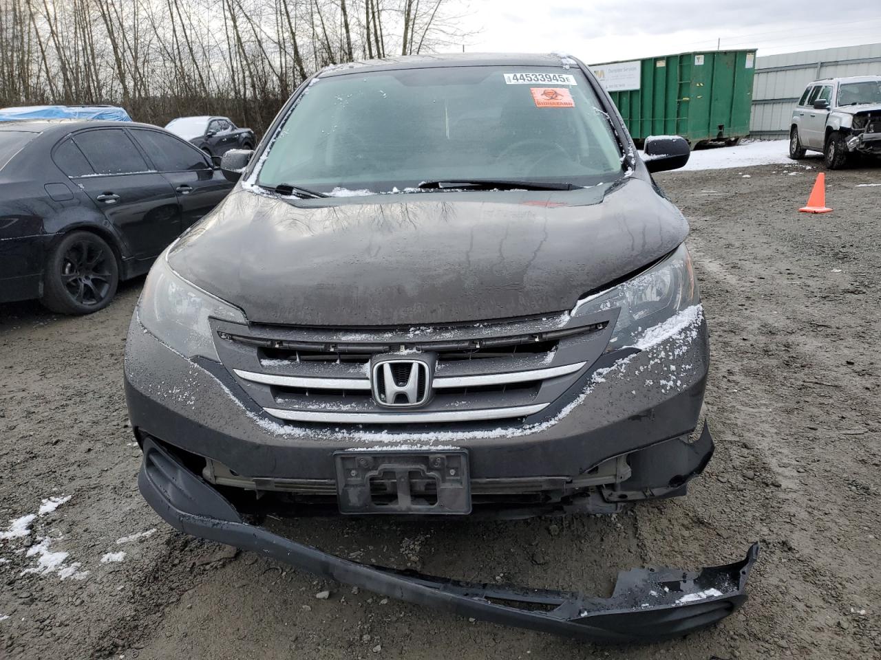 2014 Honda CR-V VIN 5J6RM4H37EL008601 Copart auction photo, front end damage thumbnail 5