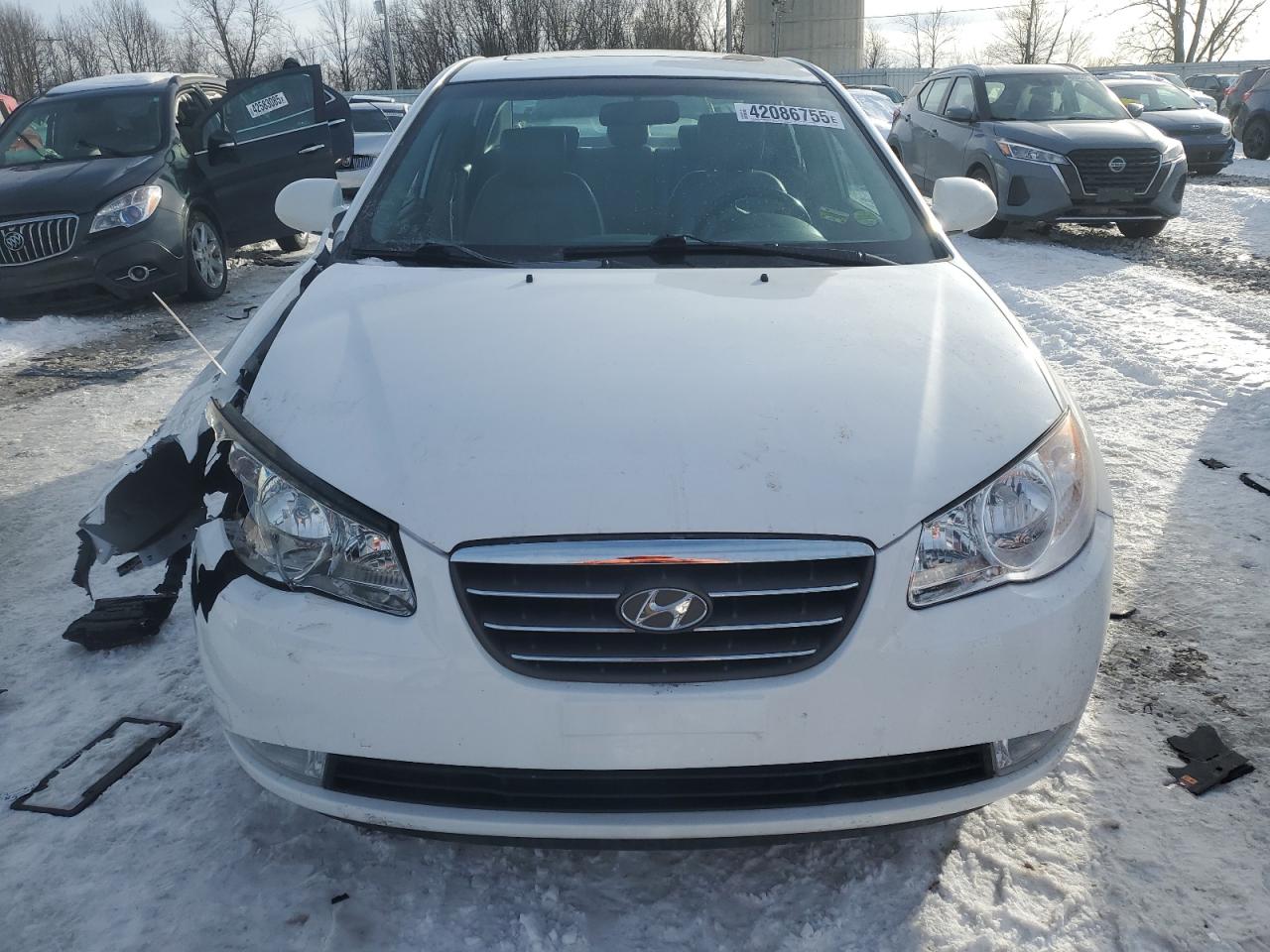 2007 Hyundai Elantra VIN KMHDU46D37U121093 Copart auction photo, front end damage thumbnail 5