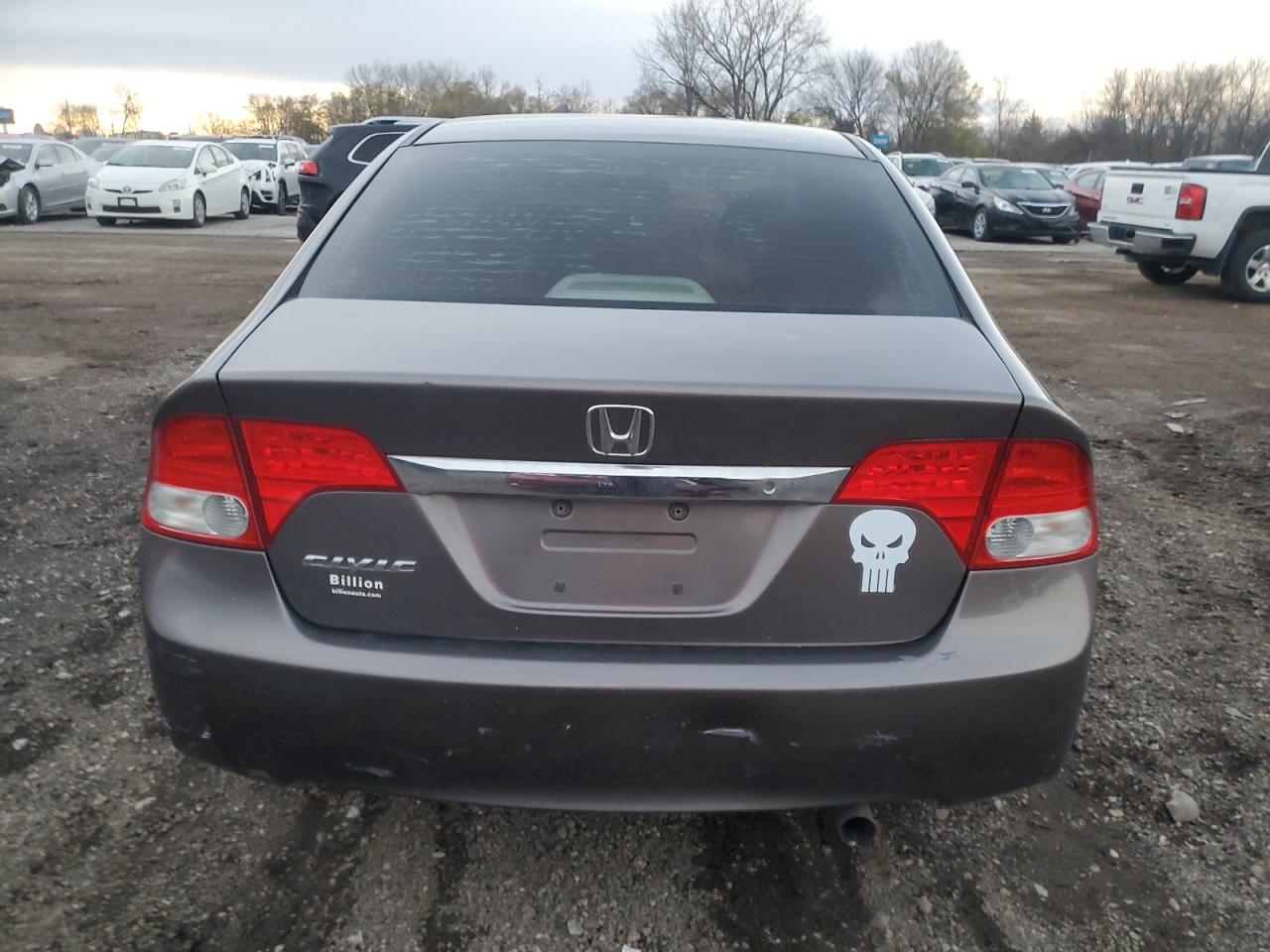 2011 Honda Civic VIN 19XFA1E53BE042982 Copart auction photo, all over damage thumbnail 6
