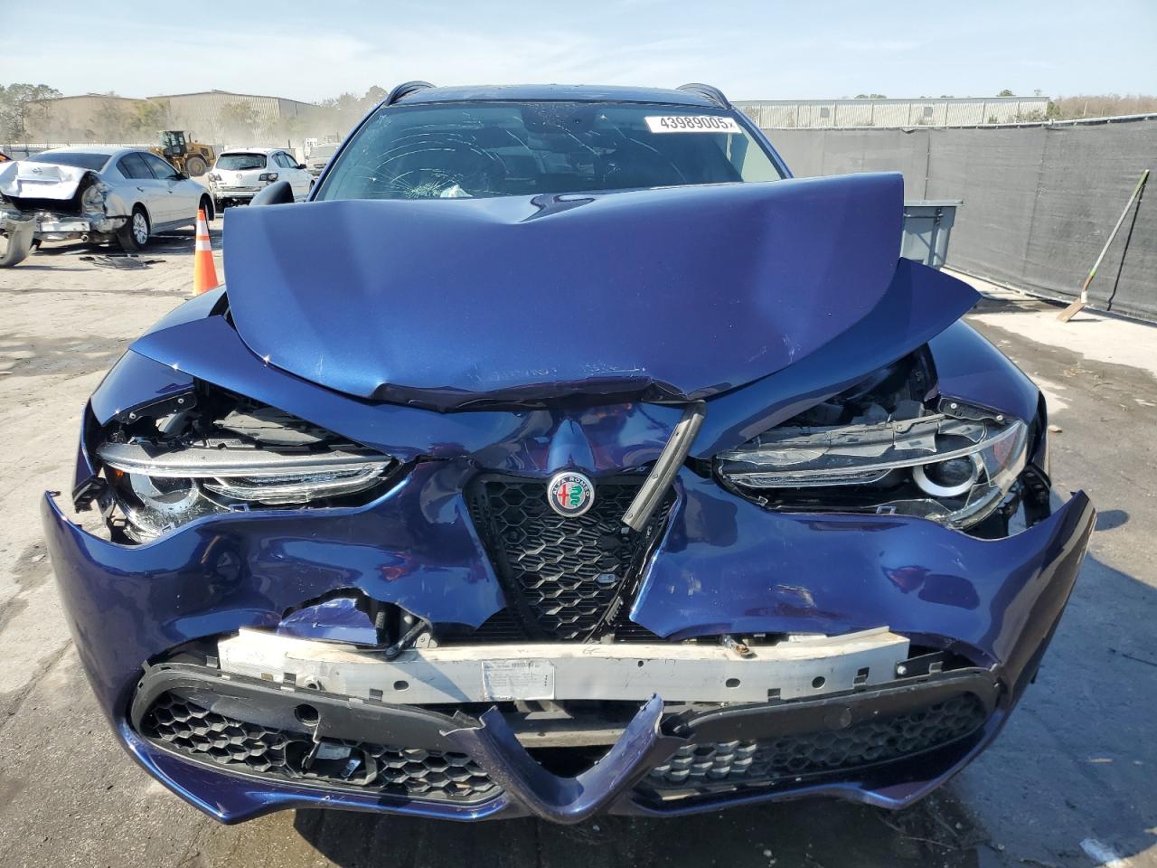 2019 Alfa Romeo Stelvio VIN ZASPAKANXK7C44967 Copart auction photo, front end / side damage thumbnail 5