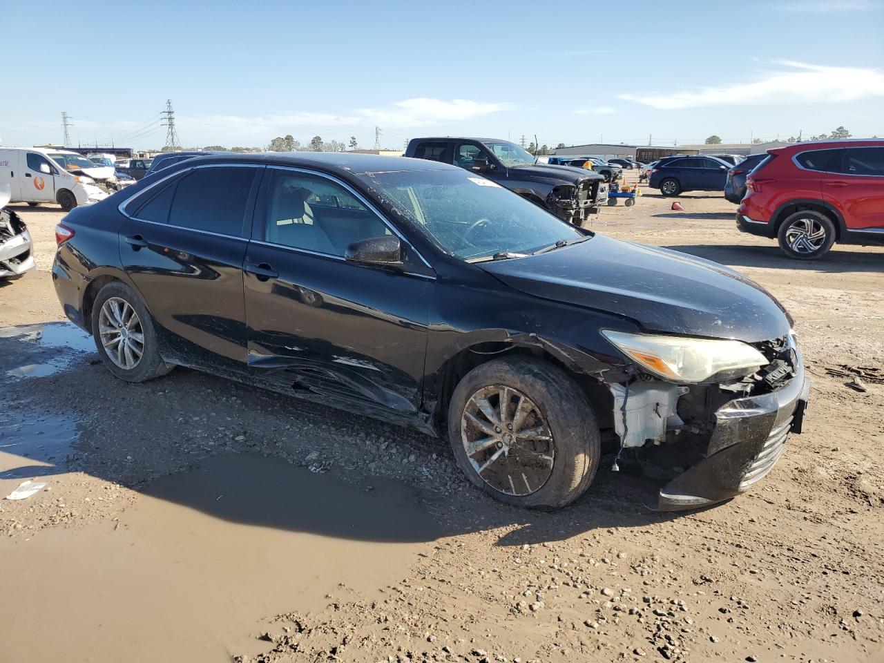 2015 Toyota Camry VIN 4T1BF1FK3FU058073 Copart auction photo, front end / side damage thumbnail 4
