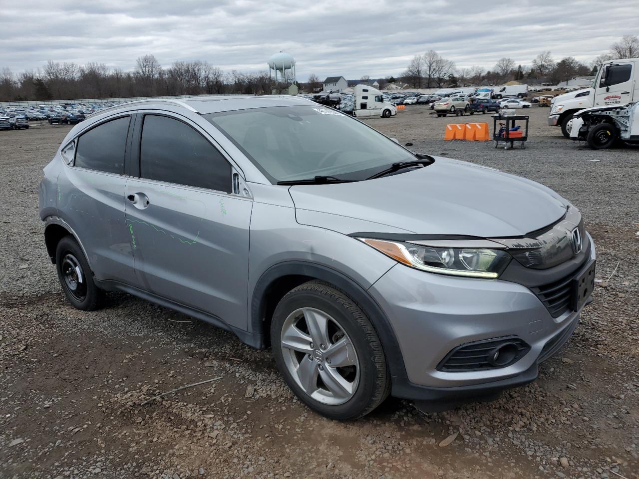 2019 Honda HR-V VIN 3CZRU6H53KM734429 Copart auction photo, rear end / stripped damage thumbnail 4