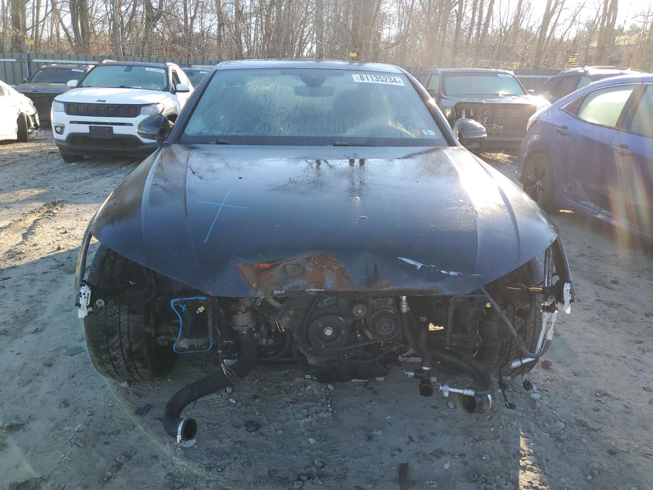 2018 Audi A4 VIN WAUFNAF42JA030492 Copart auction photo, front end / minor dent/scratches damage thumbnail 5