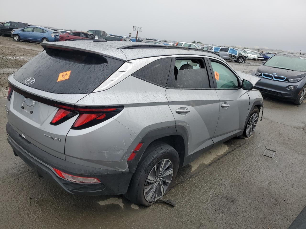 2024 Hyundai Tucson VIN KM8JBCD13RU204845 Copart auction photo, all over / vandalism damage thumbnail 3