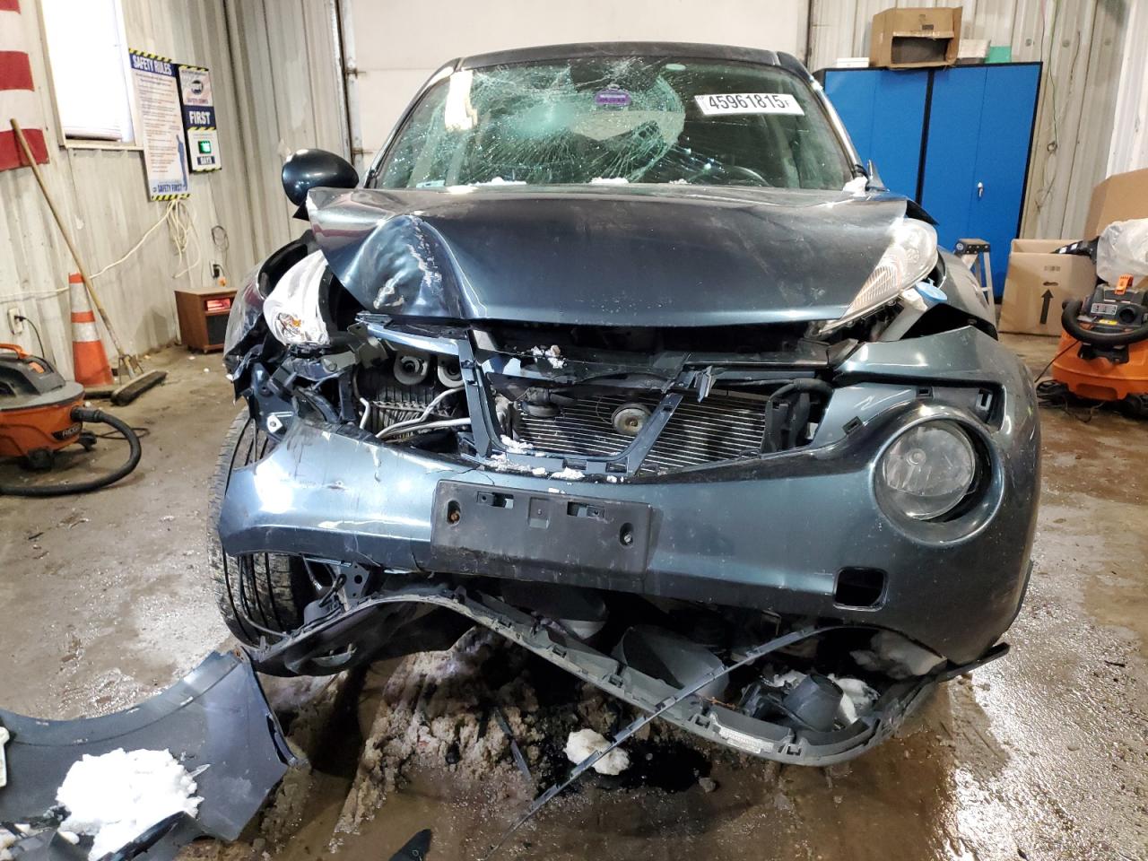 2014 Nissan Juke VIN JN8AF5MVXET480872 Copart auction photo, rollover / front end damage thumbnail 5