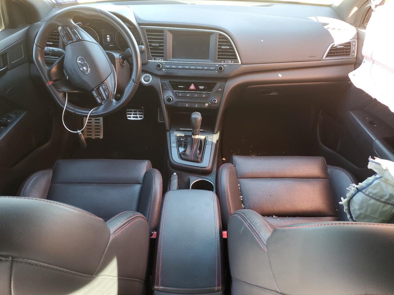 2018 Hyundai Elantra VIN KMHD04LB2JU531373 Copart auction photo, side damage thumbnail 8