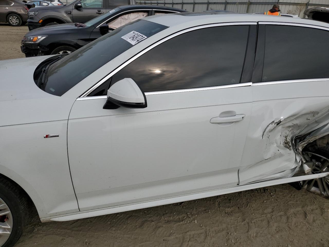 2017 Audi A4 VIN WAUENAF4XHN068048 Copart auction photo, rear end / side damage thumbnail 7