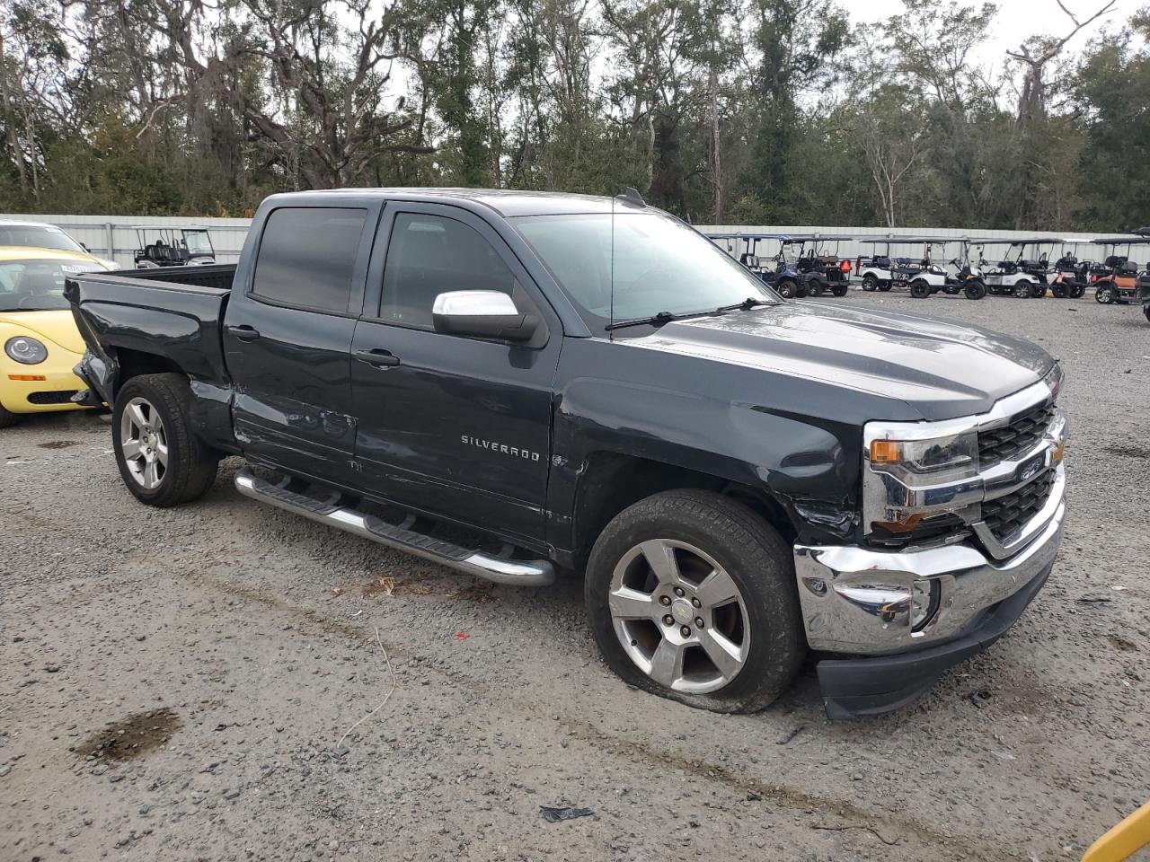 2018 Chevrolet Silverado VIN 3GCPCREC9JG576986 Copart auction photo, all over damage thumbnail 4