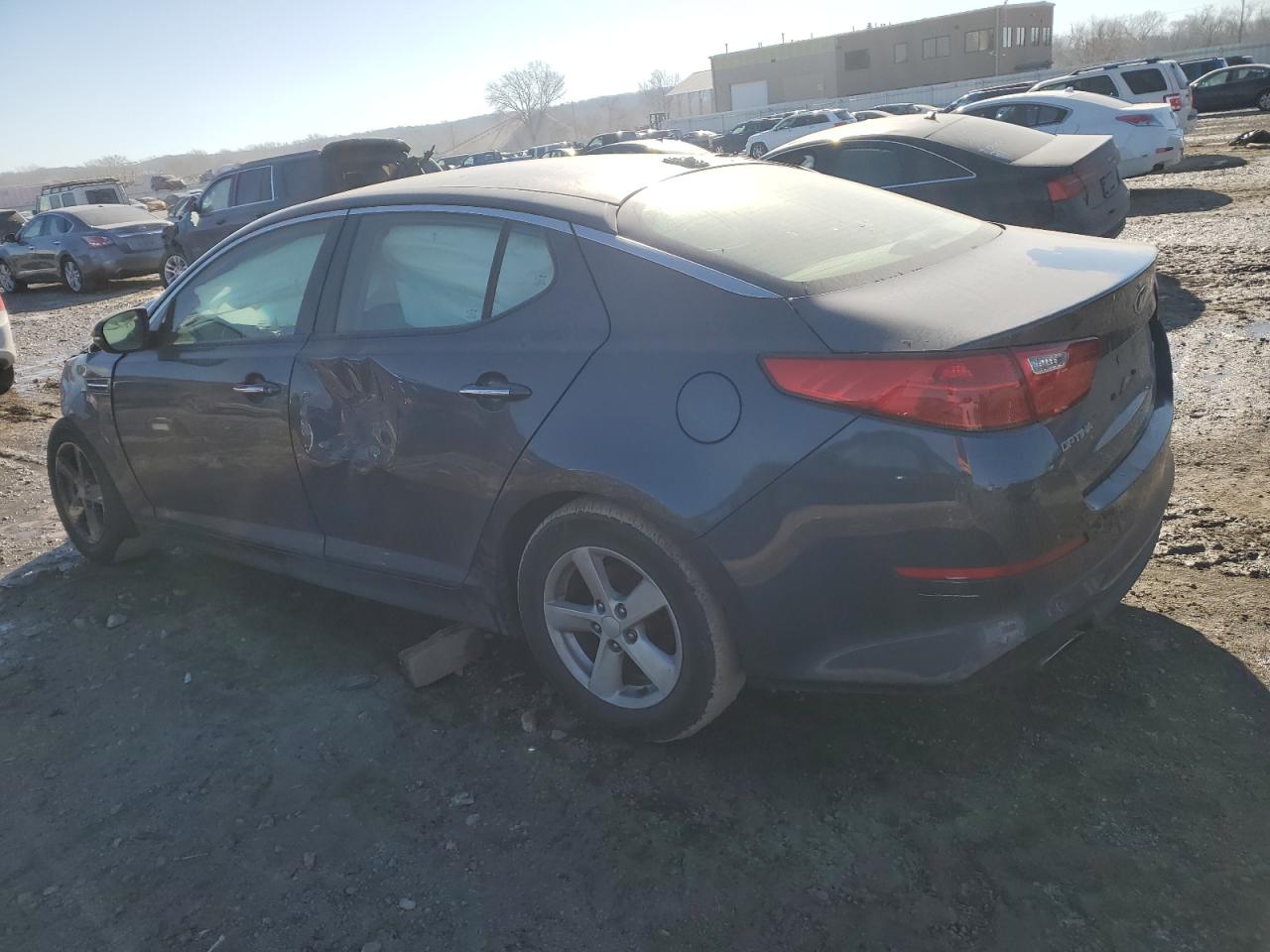 2015 KIA Optima VIN KNAGM4A7XF5545735 Copart auction photo, all over / vandalism damage thumbnail 2
