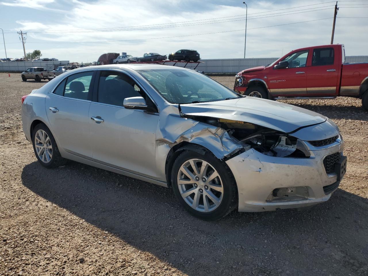 2015 Chevrolet Malibu VIN 1G11F5SL6FF224461 Copart auction photo, front end / side damage thumbnail 4