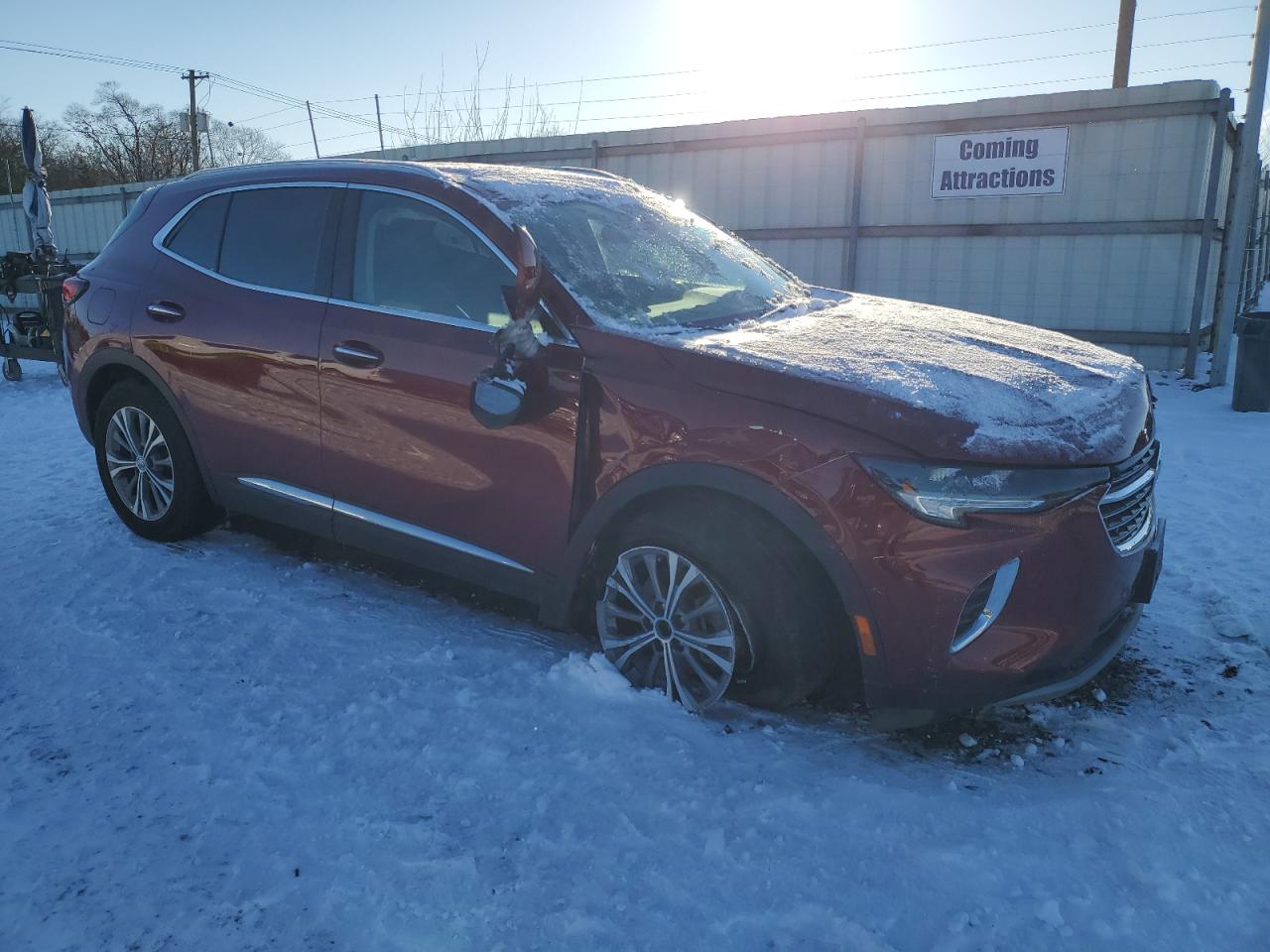2022 Buick Envision VIN LRBAZLR4XND164615 Copart auction photo, front end damage thumbnail 4