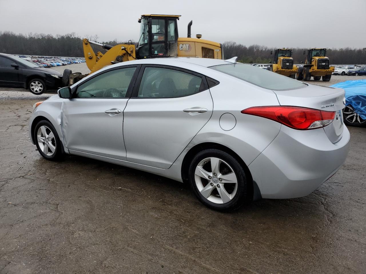 2013 Hyundai Elantra VIN 5NPDH4AE8DH200595 Copart auction photo, front end / side damage thumbnail 2