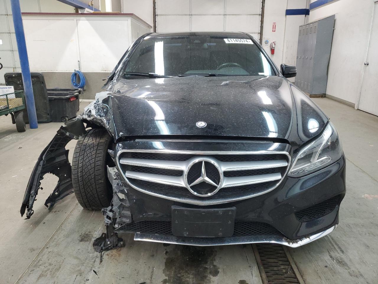 2014 Mercedes-Benz E-klasse VIN WDDHF8JB2EB020445 Copart auction photo, front end / side damage thumbnail 5