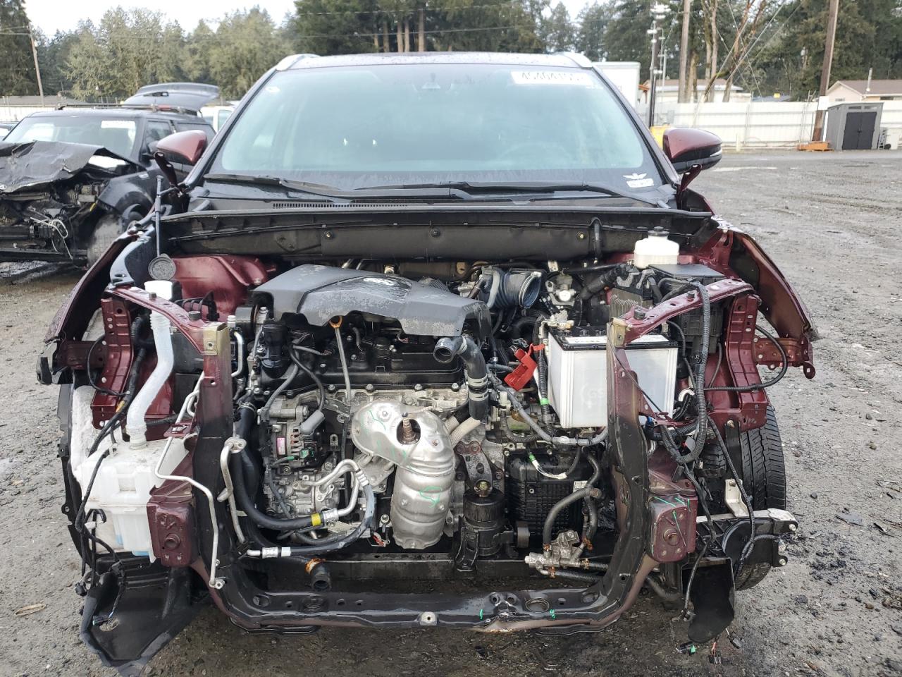 2019 Toyota Highlander VIN 5TDJZRFH6KS710208 Copart auction photo, front end / side damage thumbnail 5