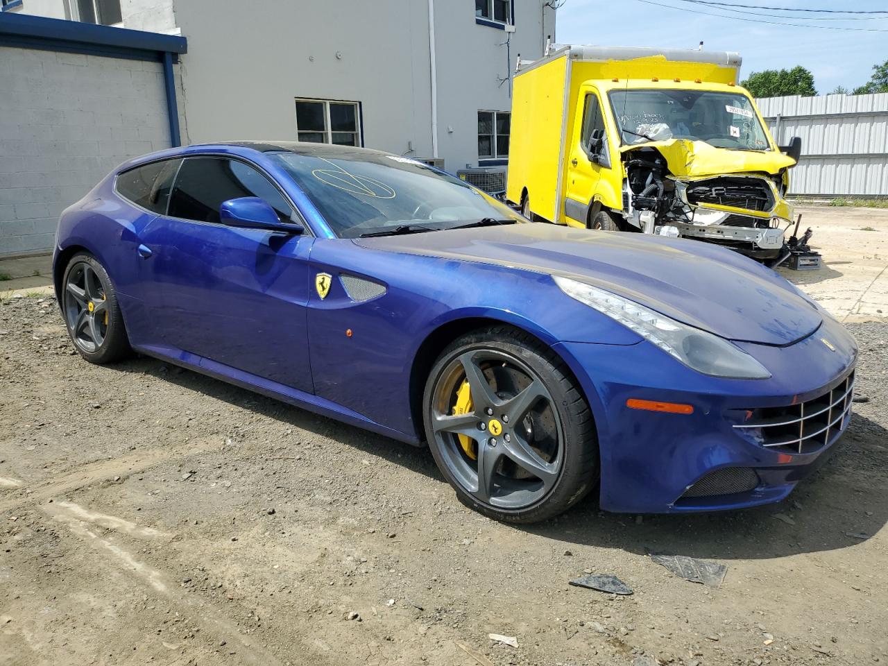 2014 Ferrari FF VIN ZFF73SKA3E0201603 Copart auction photo, burn - engine damage thumbnail 4