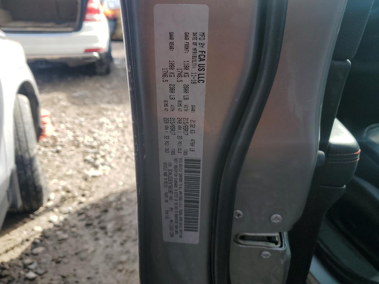 2019 Jeep Compass VIN 3C4NJDDB7KT661987 Copart auction photo, front end damage thumbnail 14