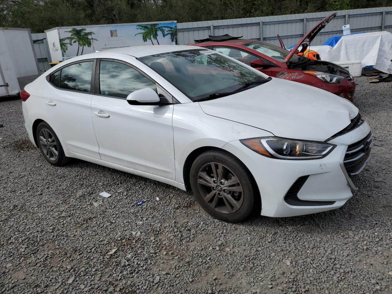 2018 Hyundai Elantra VIN 5NPD84LF7JH389502 Copart auction photo, front end damage thumbnail 4