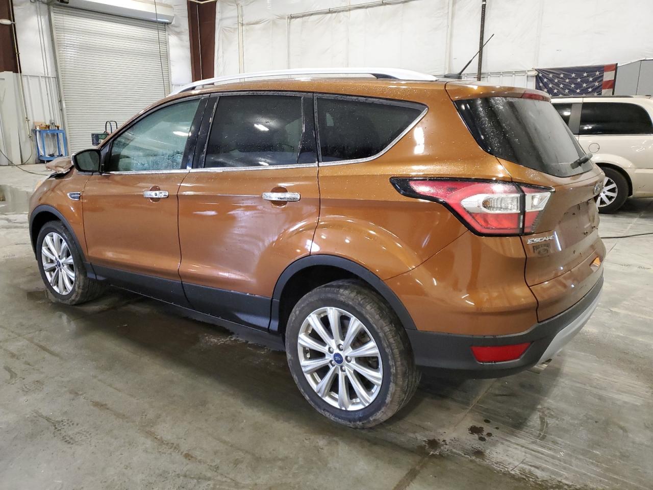 2017 Ford Escape VIN 1FMCU9JD8HUD20156 Copart auction photo, front end damage thumbnail 2