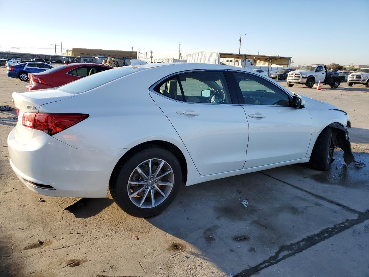 2020 Acura TLX VIN 19UUB1F58LA009856 Copart auction photo, front end / rear end damage thumbnail 3