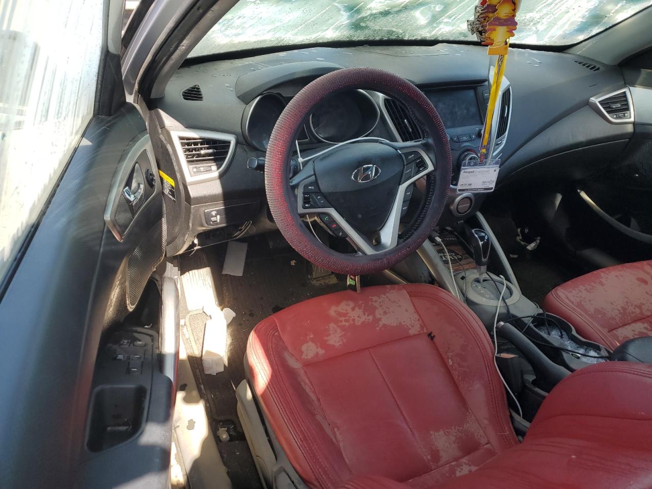 2017 Hyundai Veloster VIN KMHTC6AD4HU315635 Copart auction photo, water/flood damage thumbnail 8