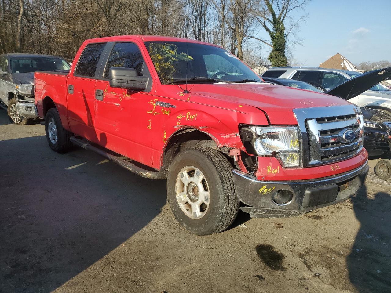 2011 Ford F-150 VIN 1FTEW1CM1BKD35249 Copart auction photo, front end damage thumbnail 4