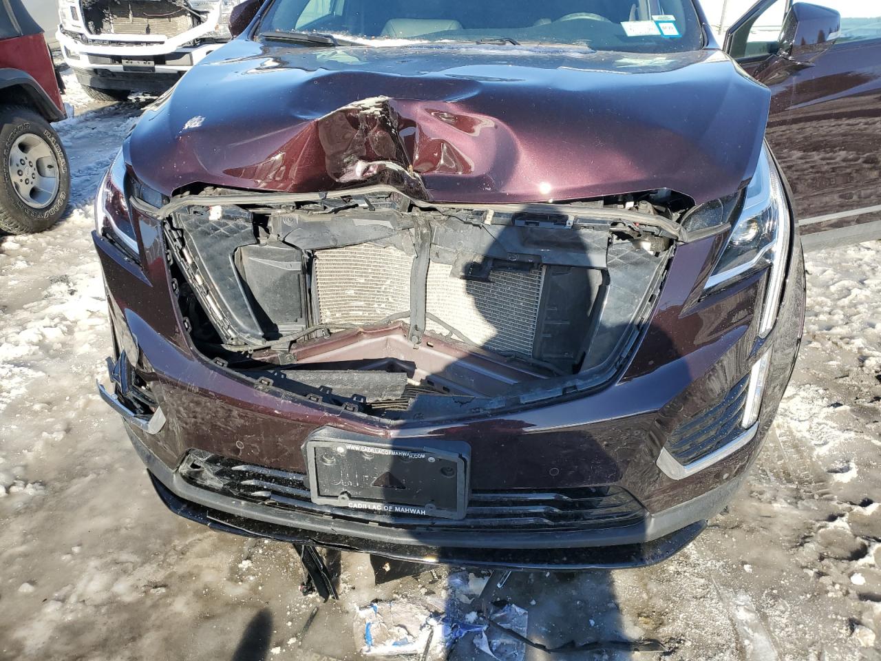 2021 Cadillac XT5 VIN 1GYKNGRS7MZ115200 Copart auction photo, front end damage thumbnail 12