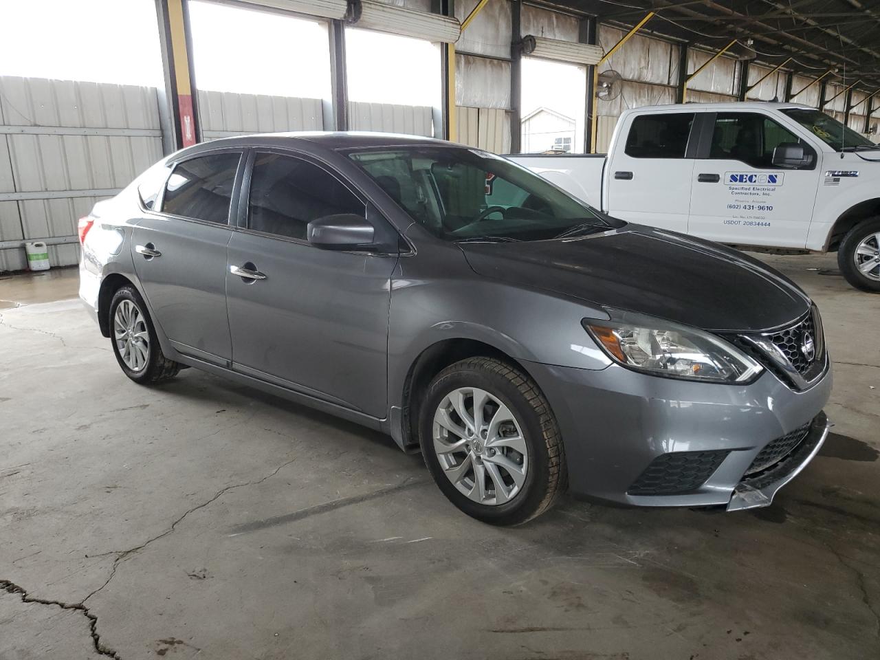 2019 Nissan Sentra VIN 3N1AB7AP9KY219229 Copart auction photo, side / rear end damage thumbnail 4