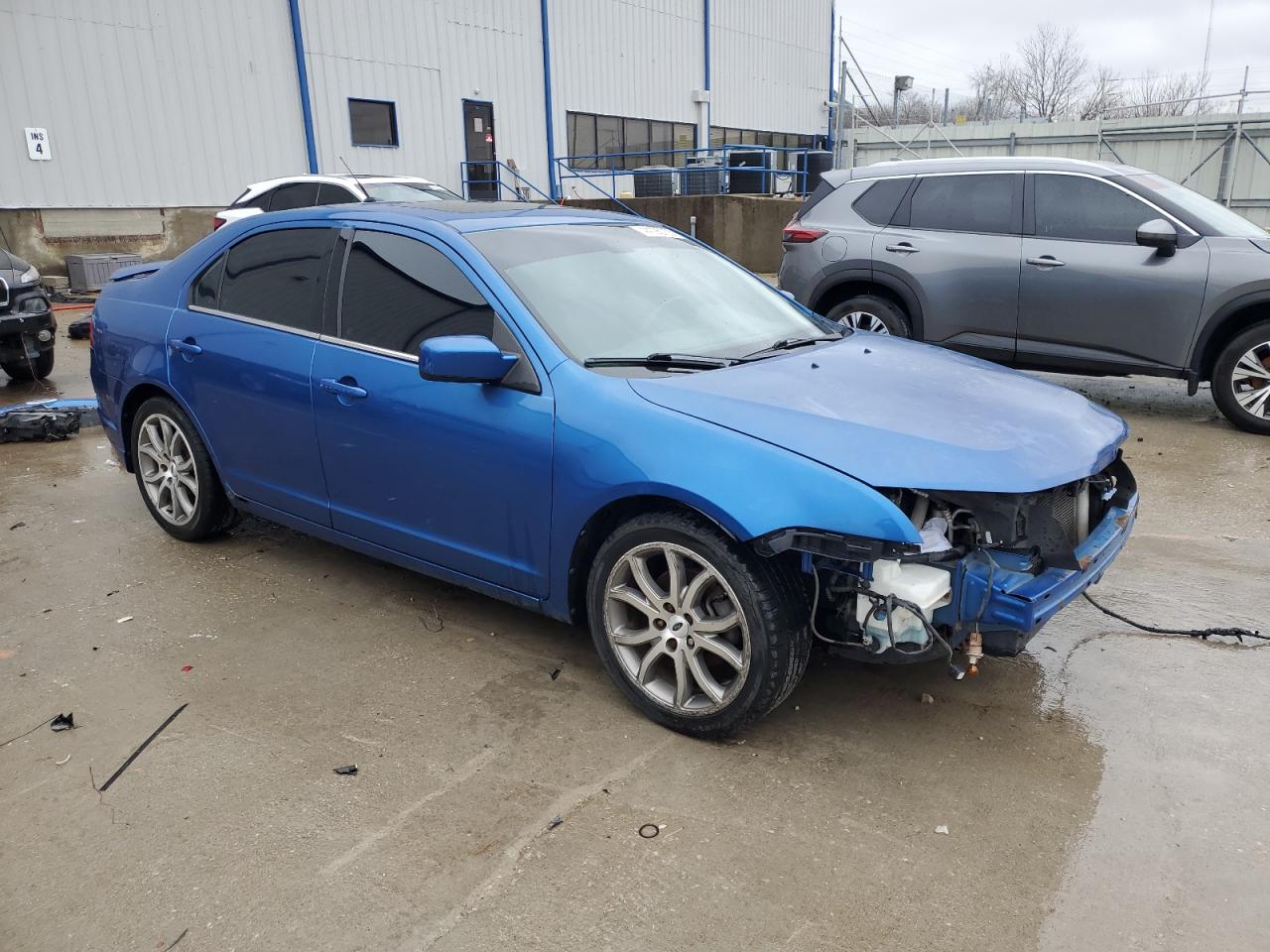 2012 Ford Fusion VIN 3FAHP0JA6CR245935 Copart auction photo, front end / side damage thumbnail 4