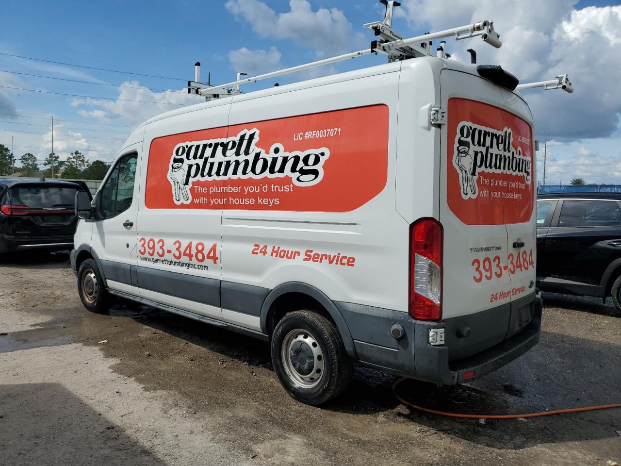 2018 Ford Transit VIN 1FTYR2CM4JKB27942 Copart auction photo, water/flood damage thumbnail 2