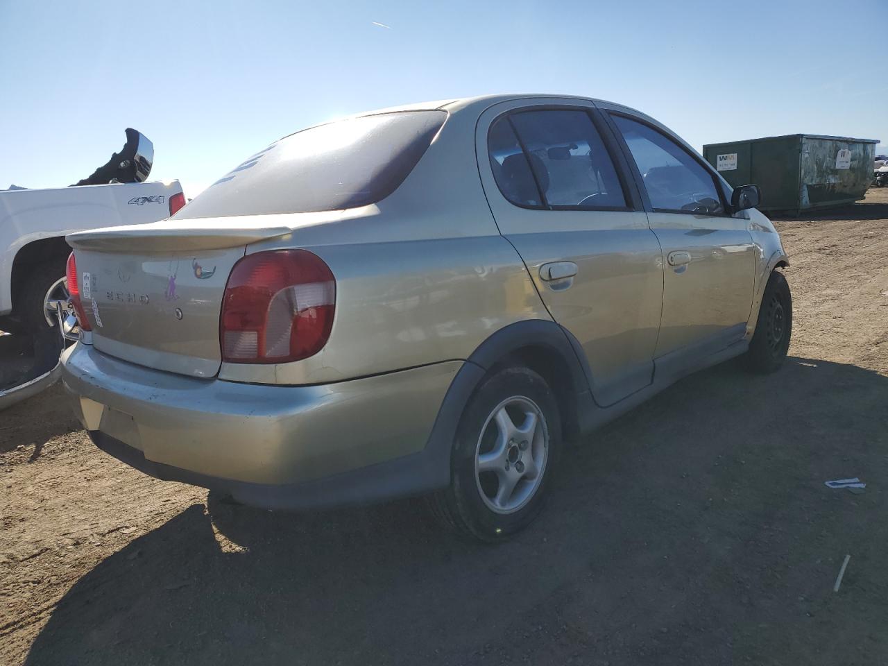 2000 Toyota Echo VIN JTDBT1236Y0100239 Copart auction photo, front end damage thumbnail 3