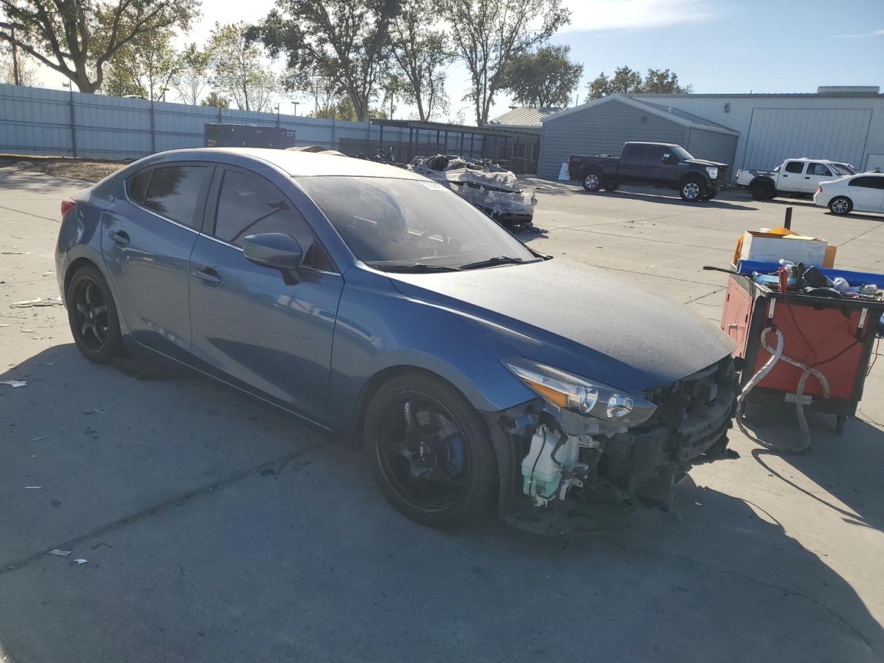 2018 Mazda 3 VIN 3MZBN1V34JM203780 Copart auction photo, front end / mechanical damage thumbnail 4