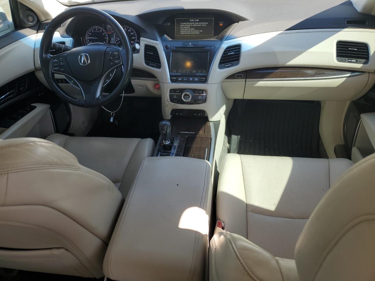 2016 Acura RLX VIN JH4KC1F98GC000007 Copart auction photo, front end / side damage thumbnail 8