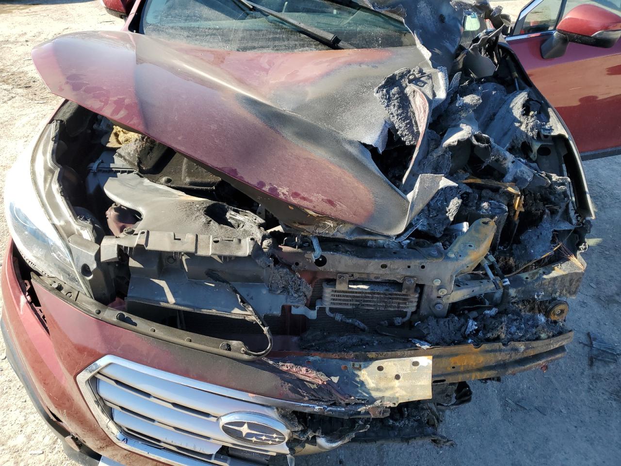 2017 Subaru Outback VIN 4S4BSEKCXH3220114 Copart auction photo, burn / front end damage thumbnail 12