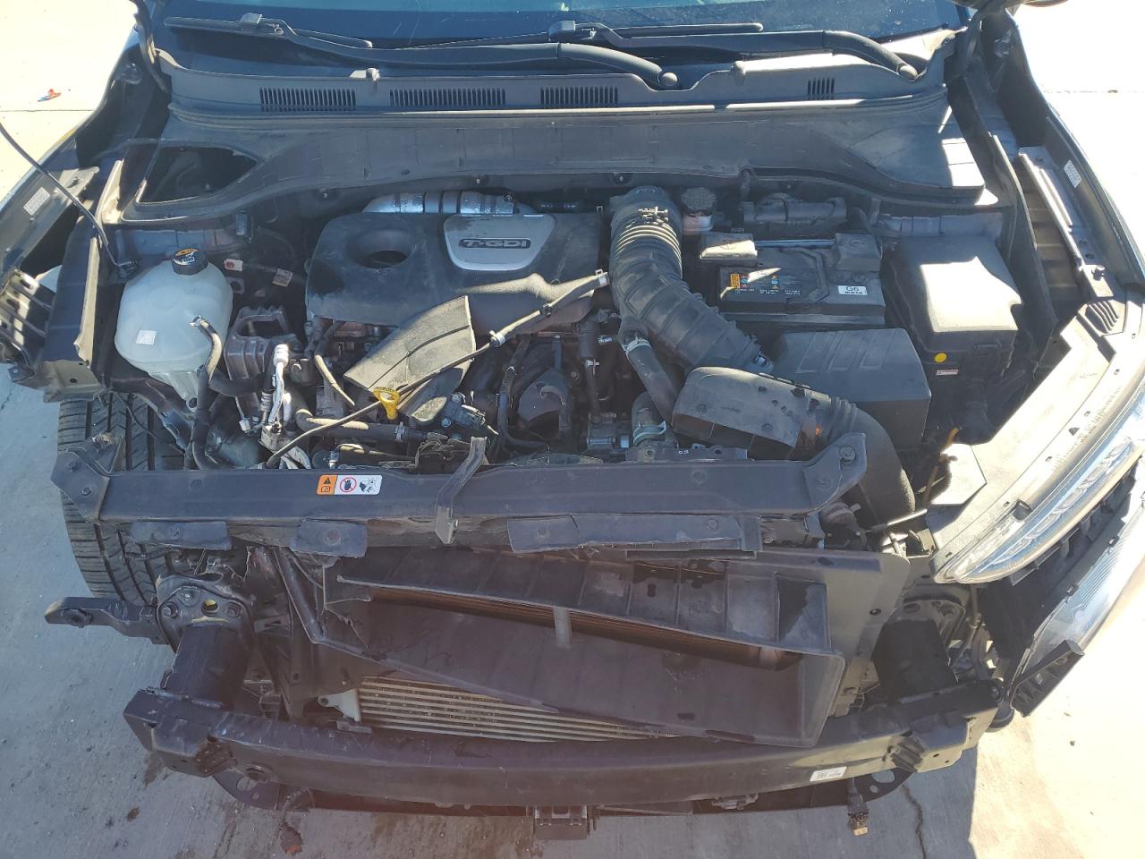 2020 Hyundai Kona VIN KM8K5CA5XLU501086 Copart auction photo, front end damage thumbnail 12