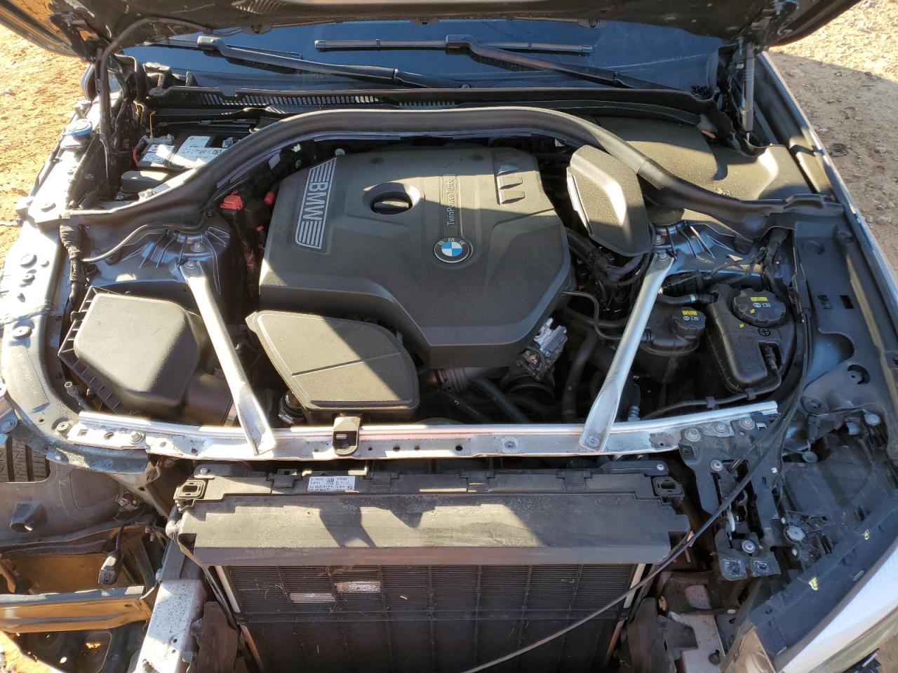 2019 BMW 5er VIN WBAJA7C55KWW13939 Copart auction photo, front end / side damage thumbnail 11