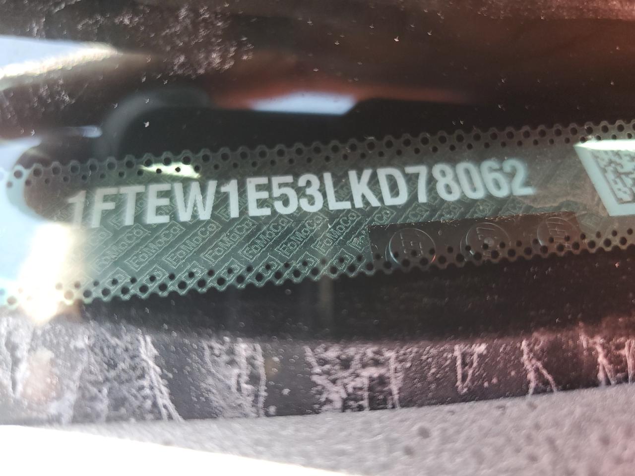 2020 Ford F-150 VIN 1FTEW1E53LKD78062 Copart auction photo, side / front end damage thumbnail 12