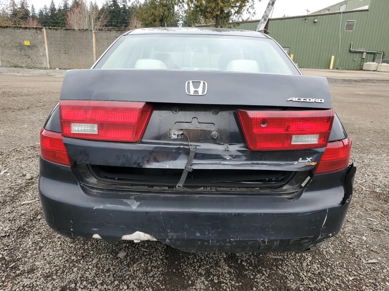 2005 Honda Accord VIN 1HGCM564X5A073002 Copart auction photo, rear end damage thumbnail 6