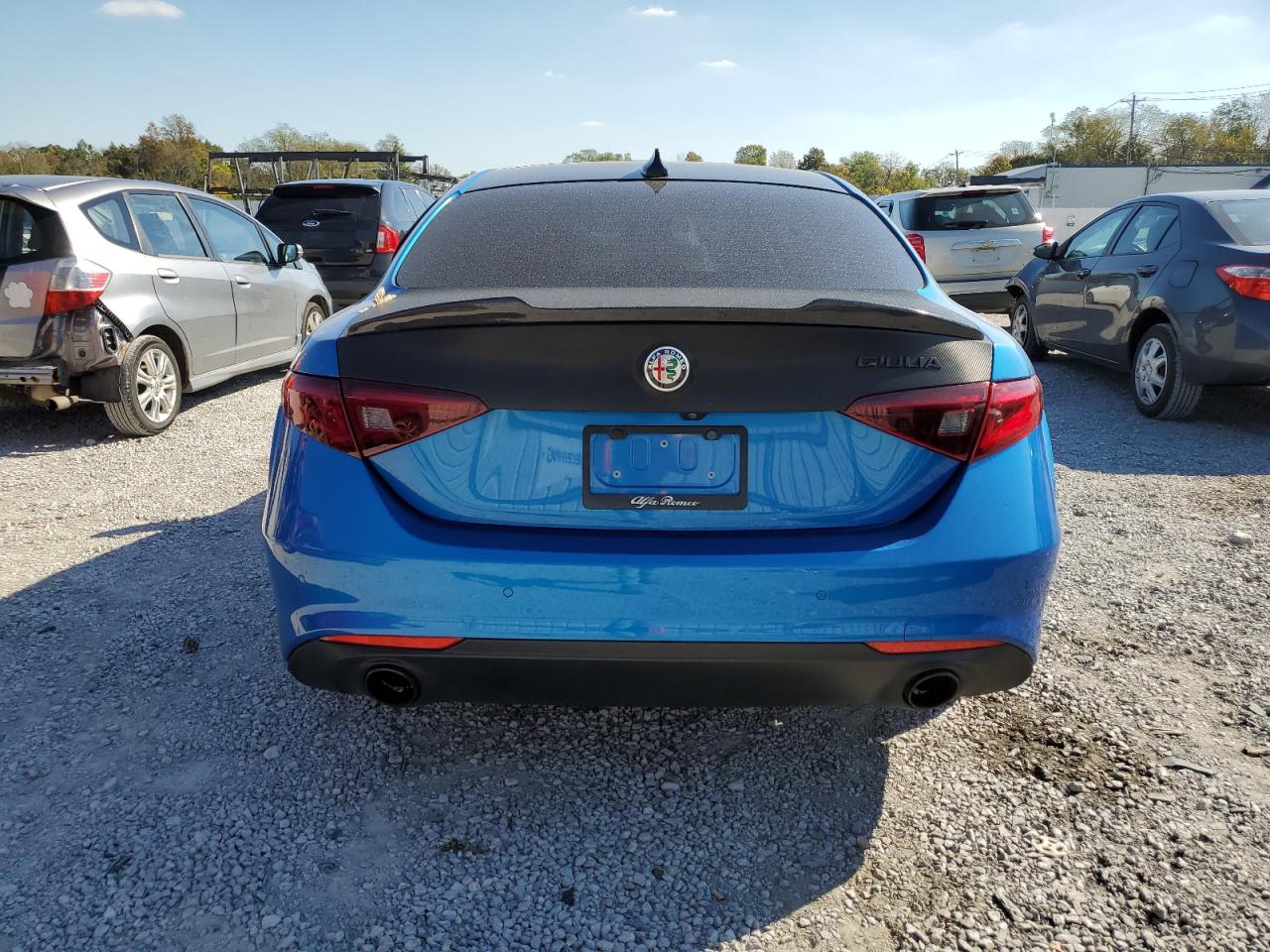 2019 Alfa Romeo Giulia VIN ZARFANBN8K7608491 Copart auction photo, side damage thumbnail 6