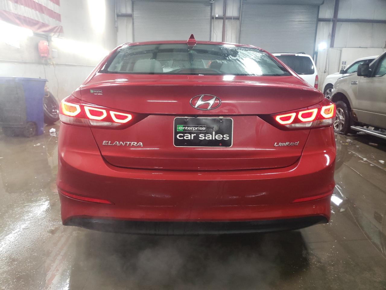 2017 Hyundai Elantra VIN 5NPD84LF9HH089213 Copart auction photo, front end / side damage thumbnail 6