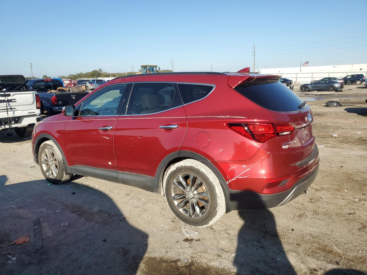 2017 Hyundai Santa Fe VIN 5XYZU4LA9HG425911 Copart auction photo, minor dent/scratches damage thumbnail 2