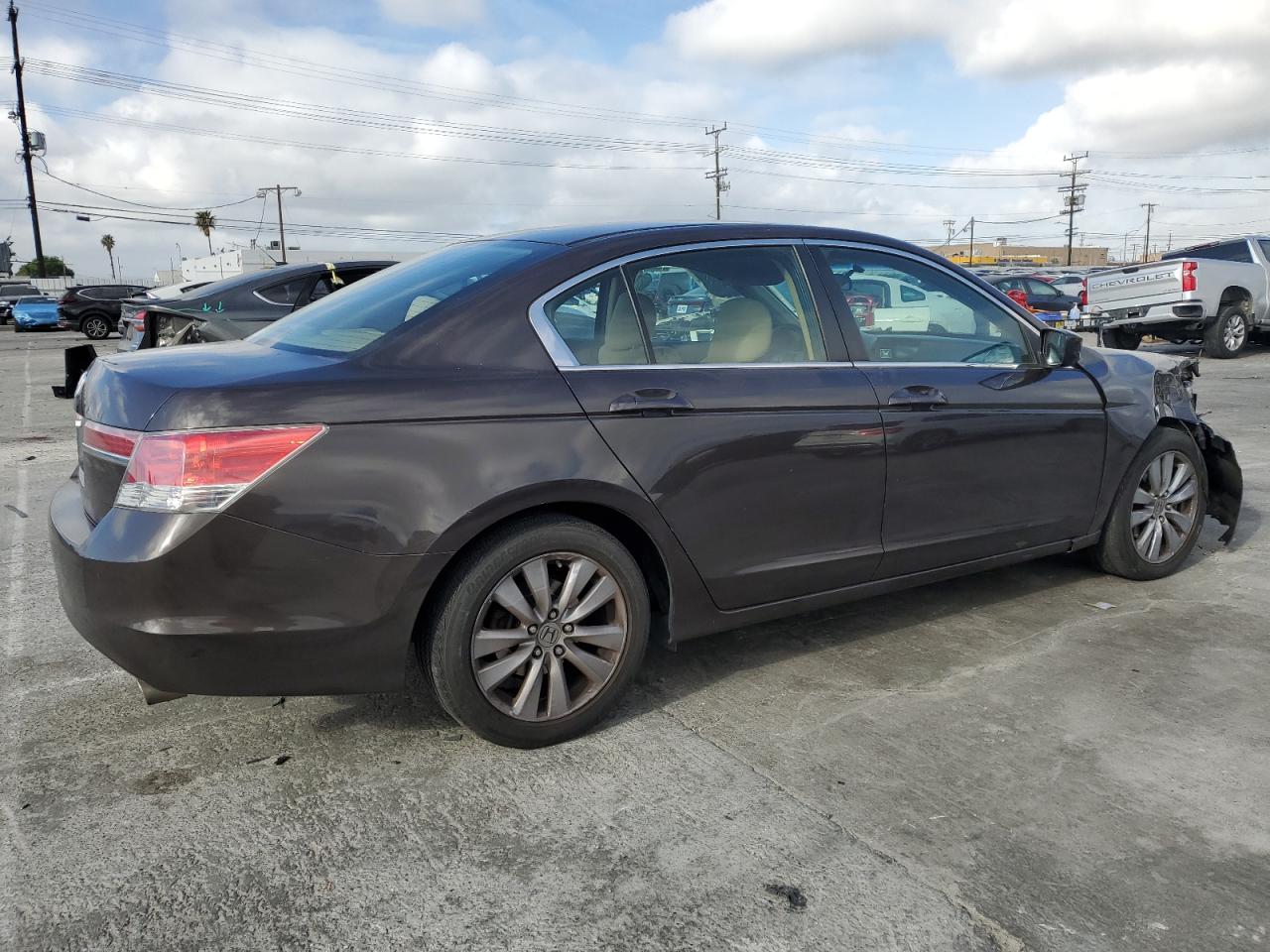 2011 Honda Accord VIN 1HGCP2F74BA070074 Copart auction photo, front end damage thumbnail 3